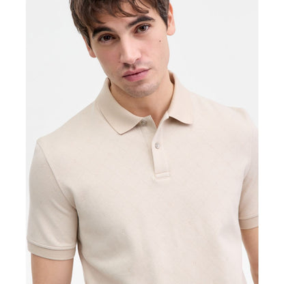 Guess Men's All-Over Jacquard Knit Polo Shirt