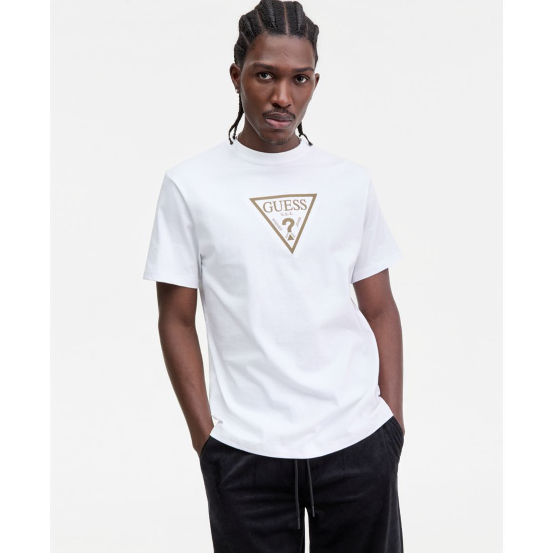 Guess Men's Terry Logo T-Shirt