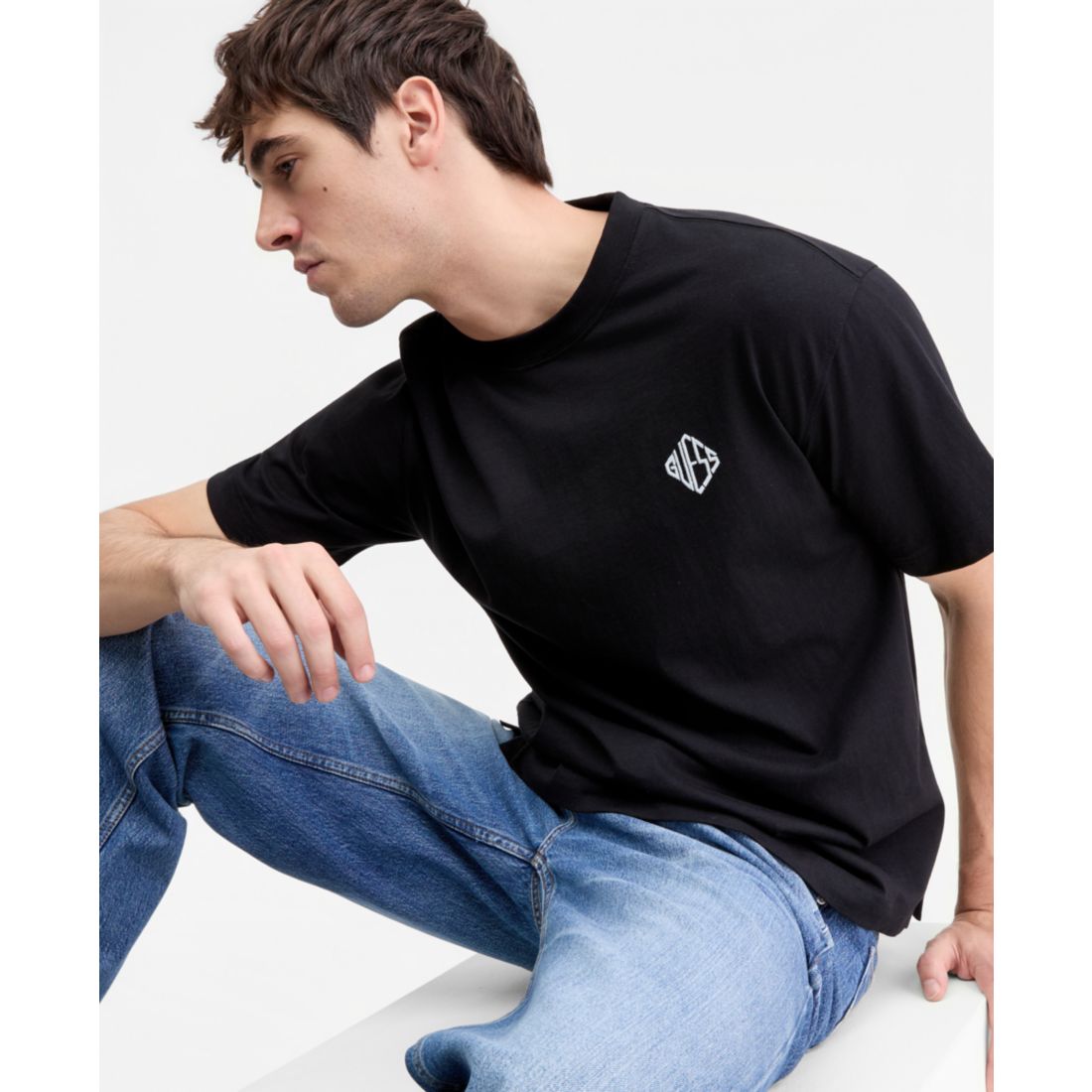 Guess Men's Diamante Logo T-Shirt