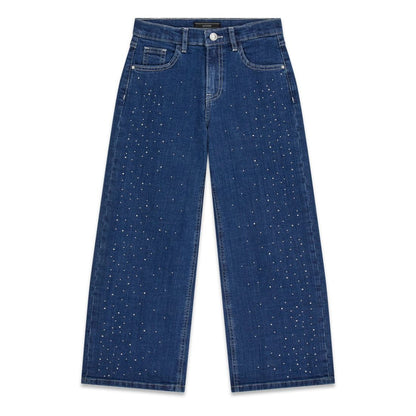 Guess Girls 7-16 90s Stretch Rhinestone Detail Denim Jeans