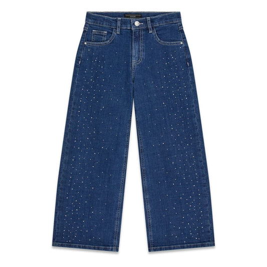 Guess Girls 7-16 90s Stretch Rhinestone Detail Denim Jeans