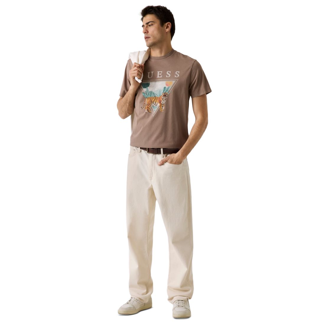 Guess Men's Tiger Spirit Crewneck T-Shirt