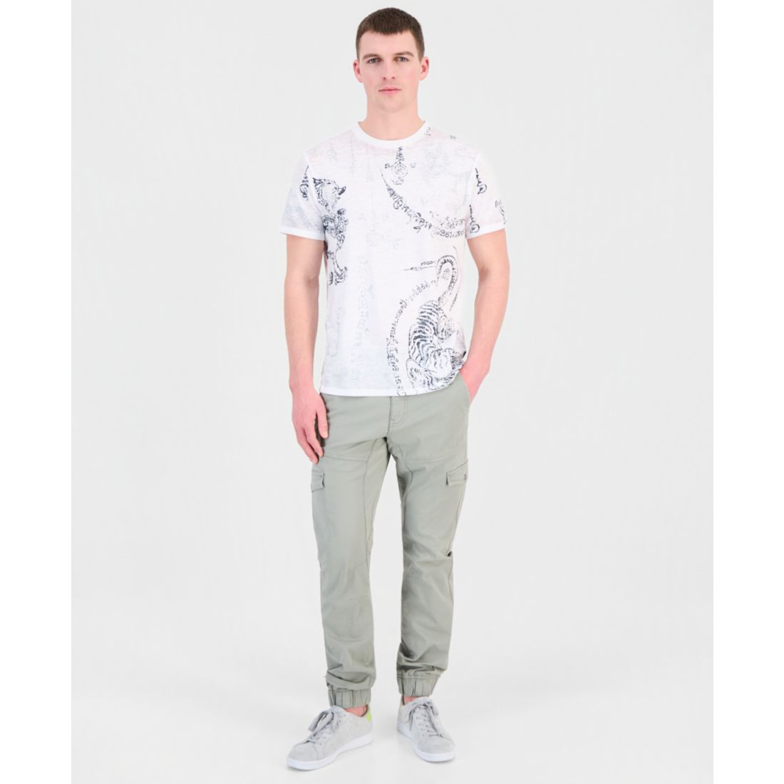 Guess Men's Southeast Burnout T-Shirt
