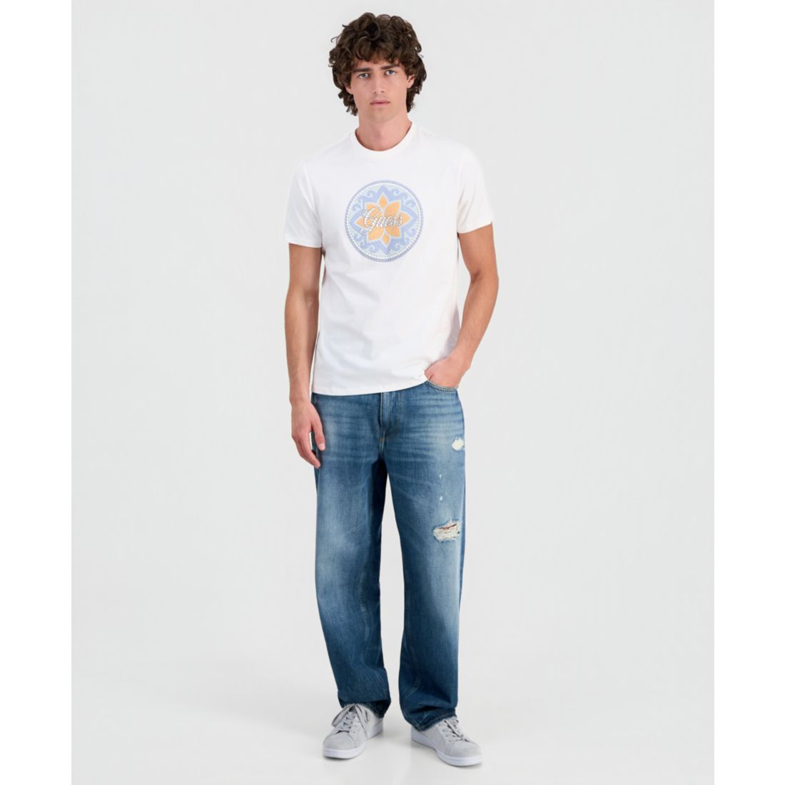 Guess Men's Mosaic Tile Graphic T-Shirt