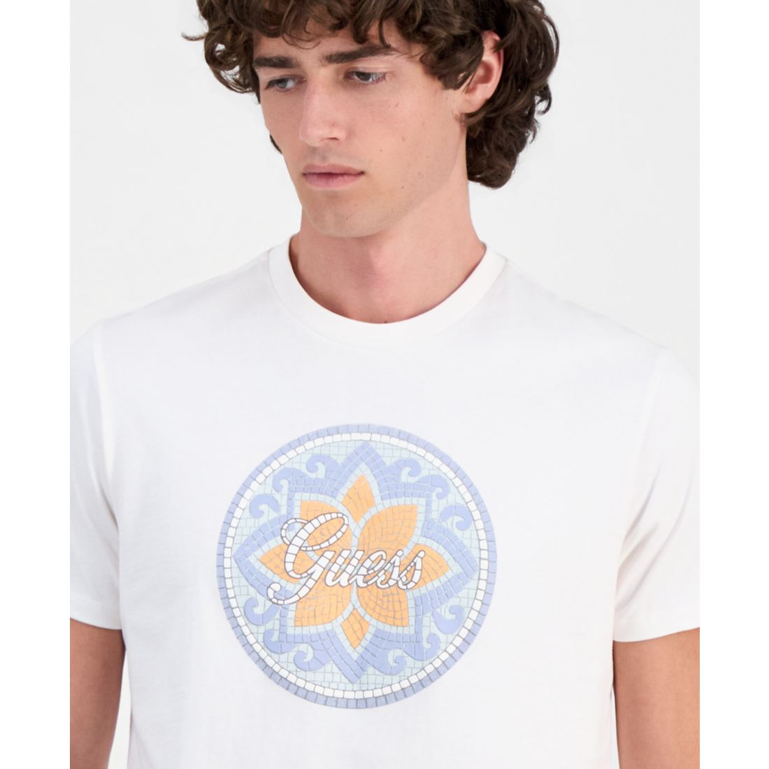 Guess Men's Mosaic Tile Graphic T-Shirt