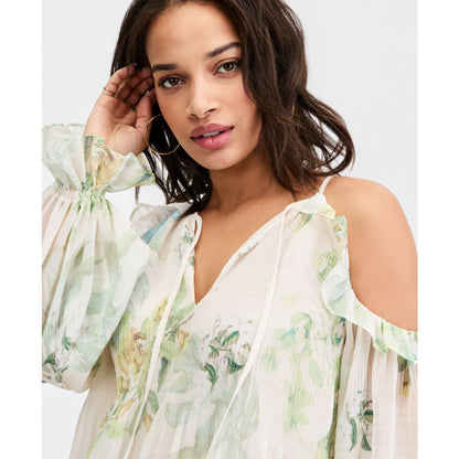 Guess Women's Emily Cold-Shoulder Long-Sleeve Top