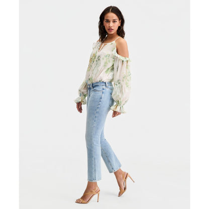 Guess Women's Emily Cold-Shoulder Long-Sleeve Top