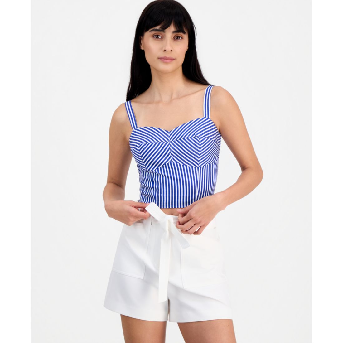 Guess Women's Tecla Cotton Bustier Top