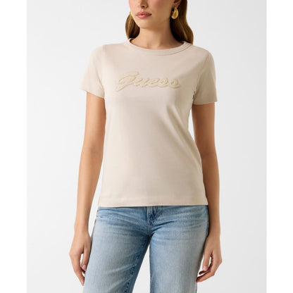 Guess Women's 3D Script Logo Short-Sleeve T-Shirt