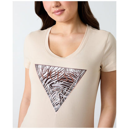 Guess Women's Short-Sleeve Triangle Design T-Shirt