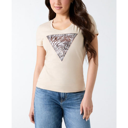 Guess Women's Short-Sleeve Triangle Design T-Shirt