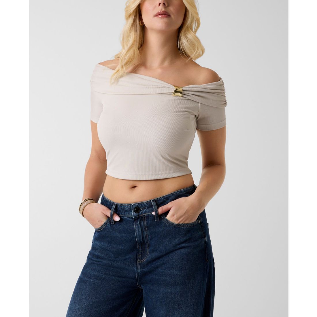 Guess Women's Brigitte Off-The-Shoulder Top