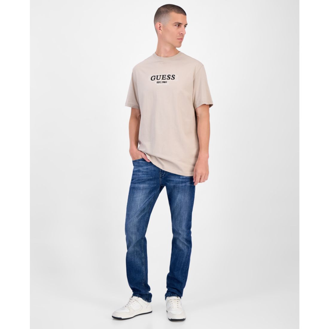 Guess Small Logo Short Sleeve Crewneck T-Shirt
