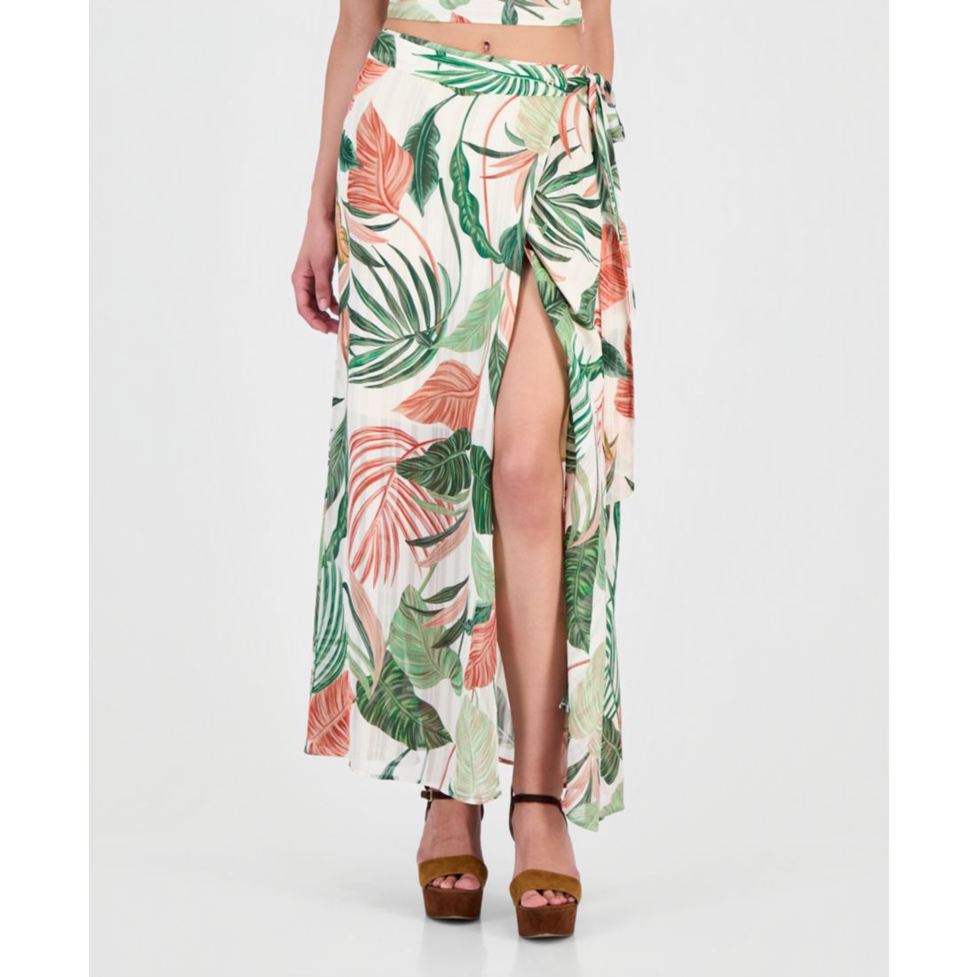 Guess Women's New Romana Printed Maxi Skirt