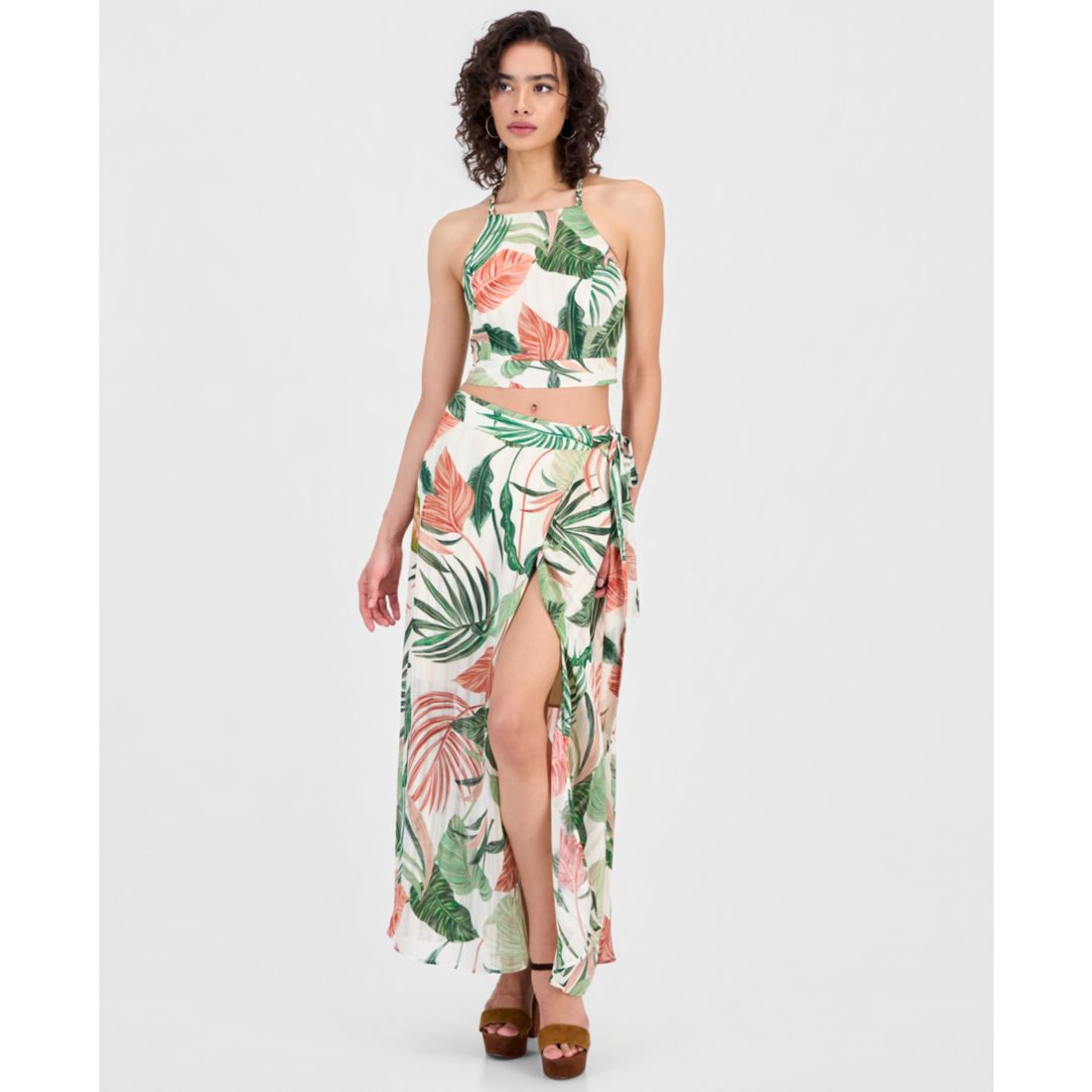Guess Women's New Romana Printed Maxi Skirt