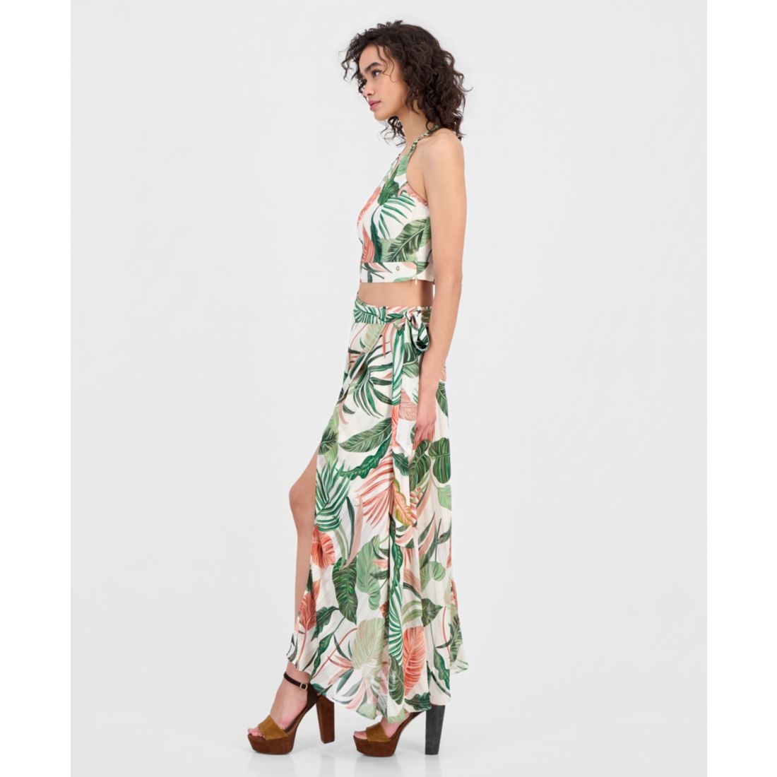 Guess Women's New Romana Printed Maxi Skirt