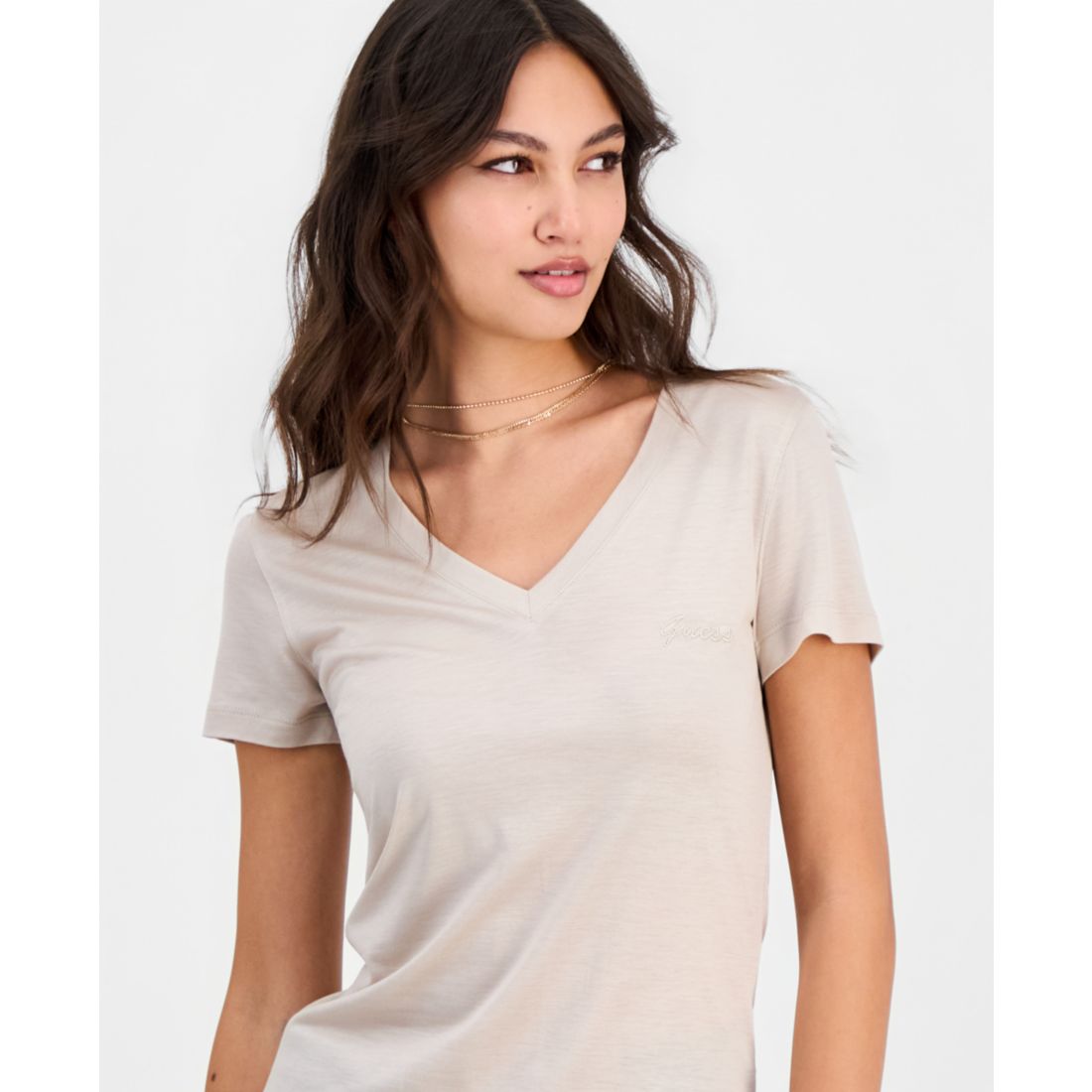 Guess Women's V-Neck Short-Sleeve T-Shirt