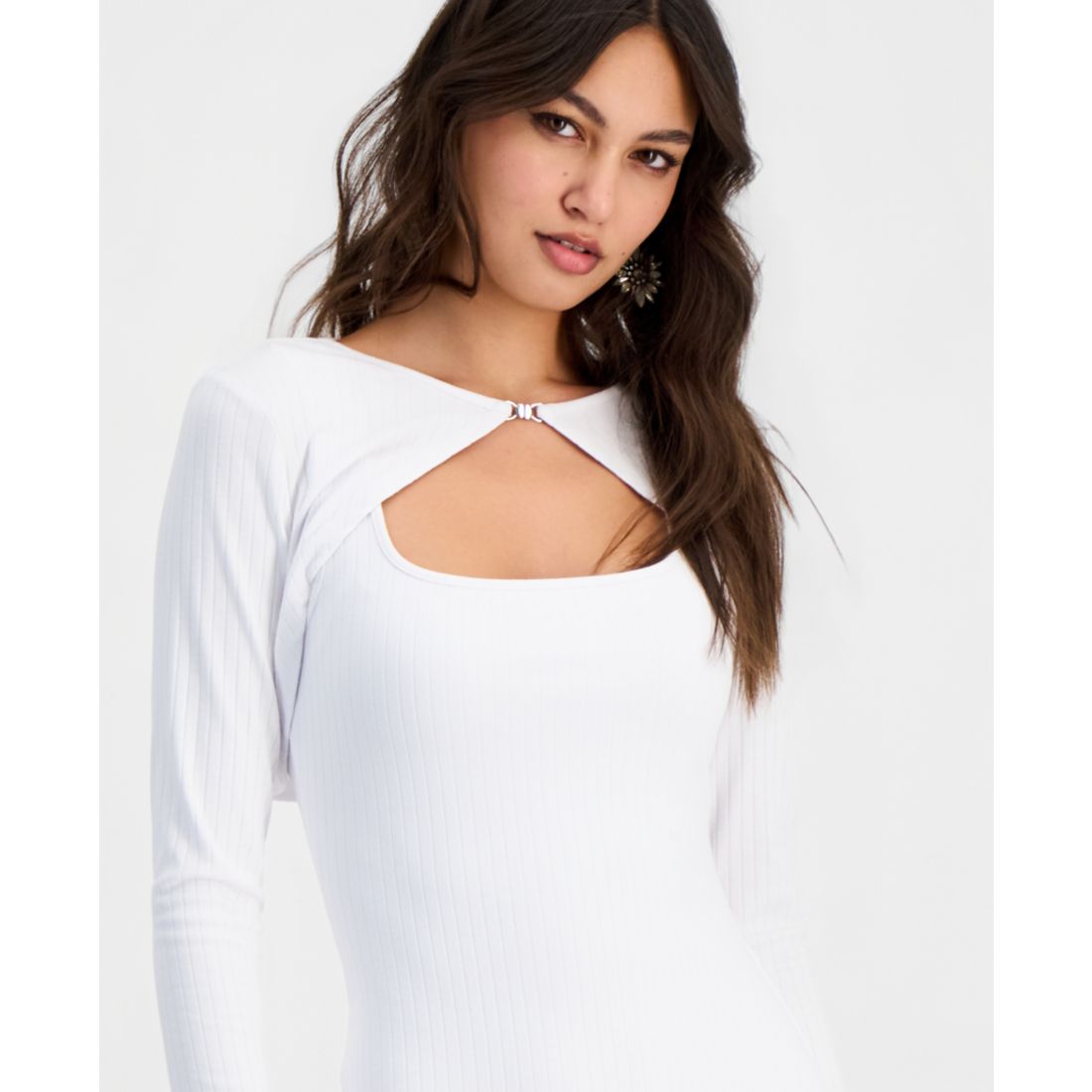 Guess Women's Wren Ribbed Dress & Cardigan Overlay