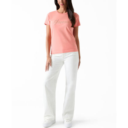 Guess Women's 3D Script Logo Short-Sleeve T-Shirt