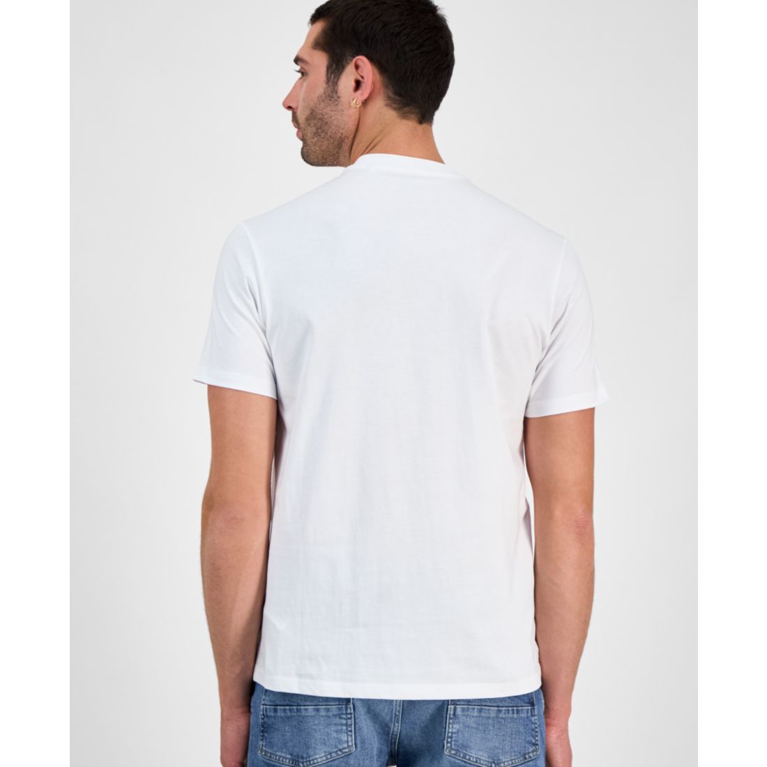 Guess Men's Faded Flower Short Sleeve Logo Graphic T-Shirt