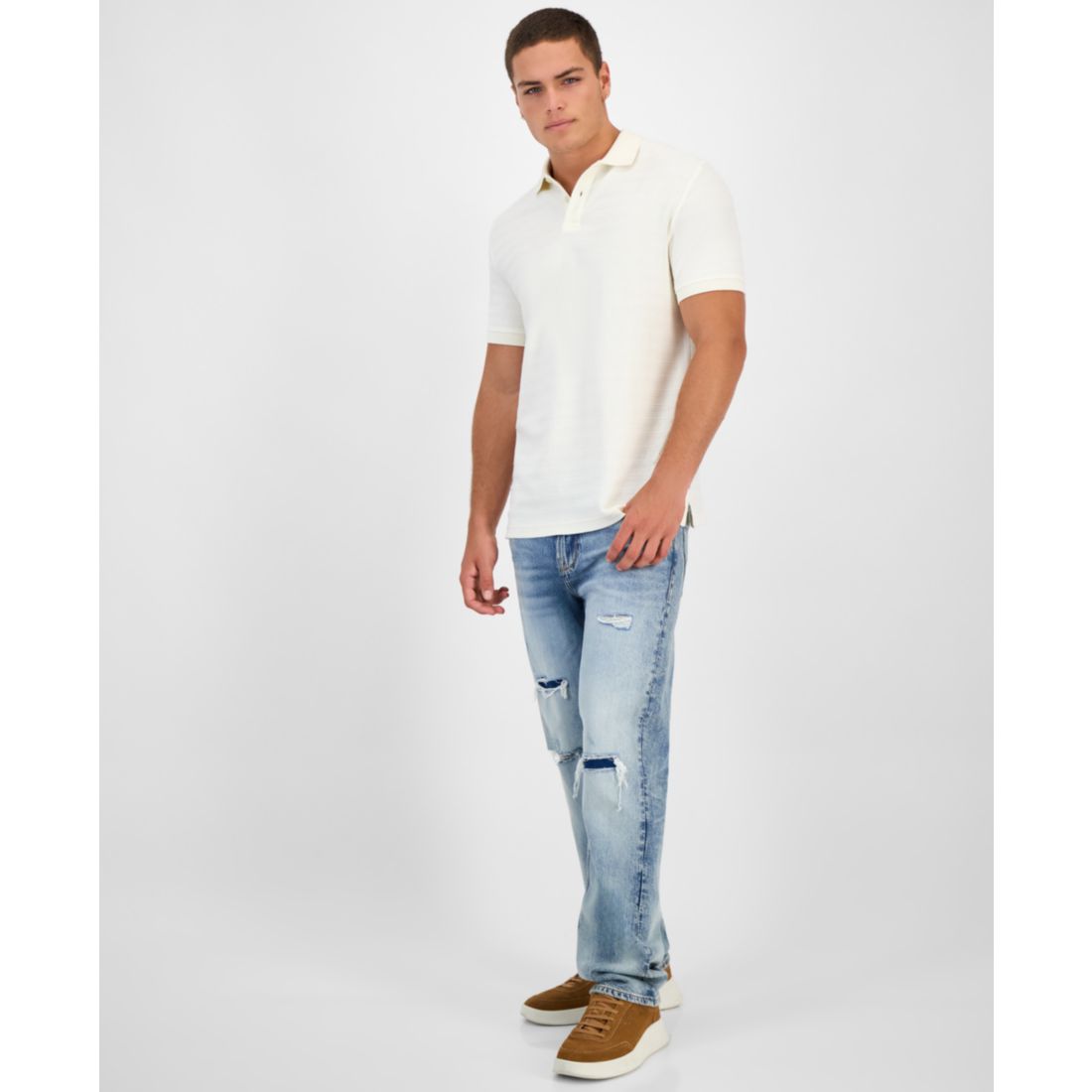 Guess Men's Knit Polo Shirt