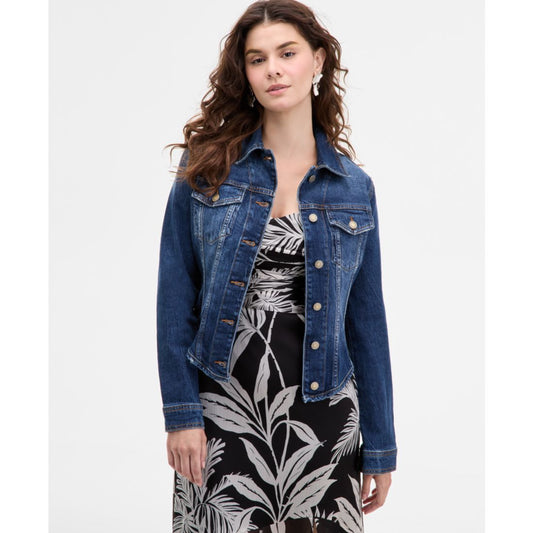 Guess Women's Annalise Denim Button-Front Shacket