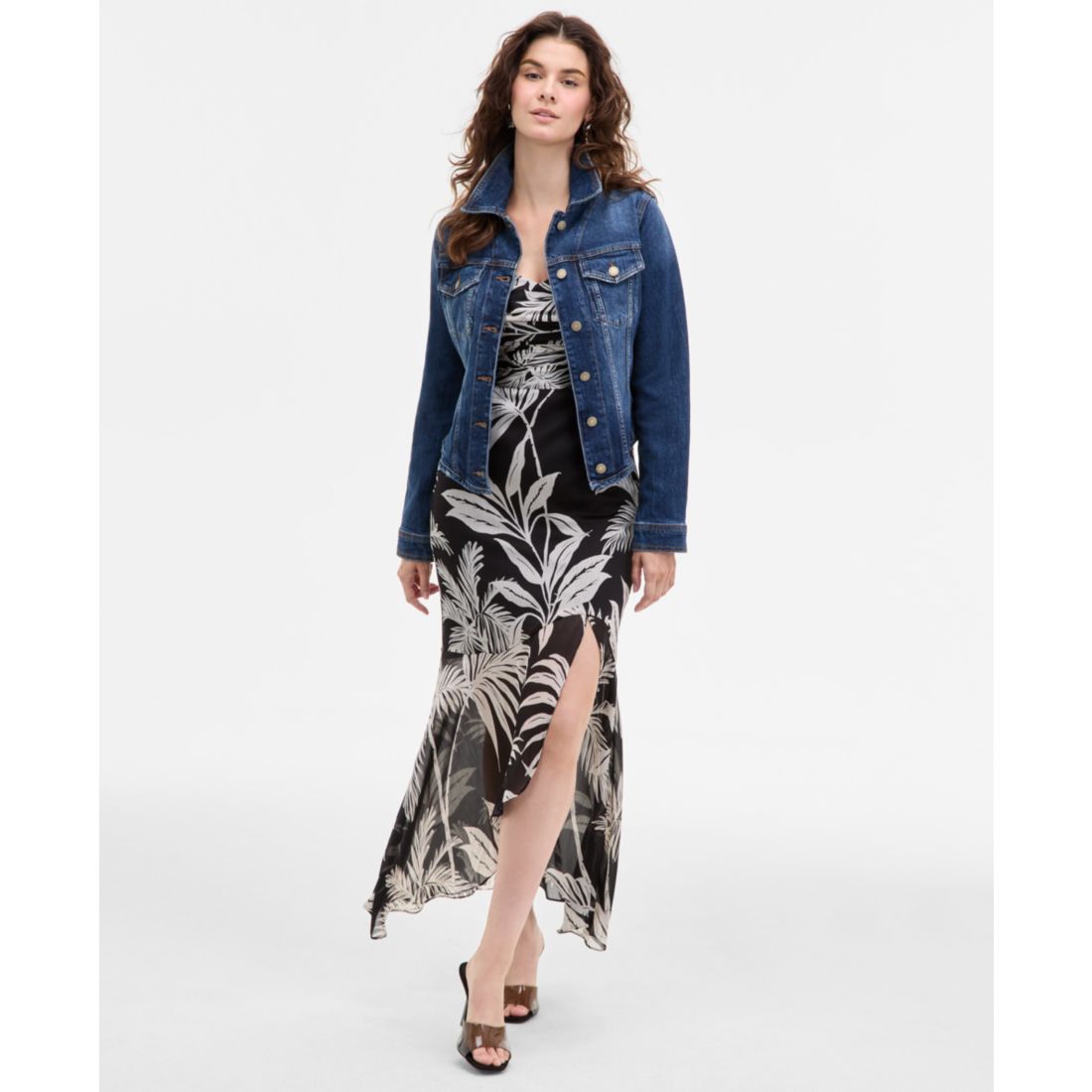 Guess Women's Annalise Denim Button-Front Shacket