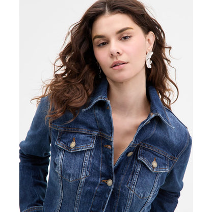 Guess Women's Annalise Denim Button-Front Shacket