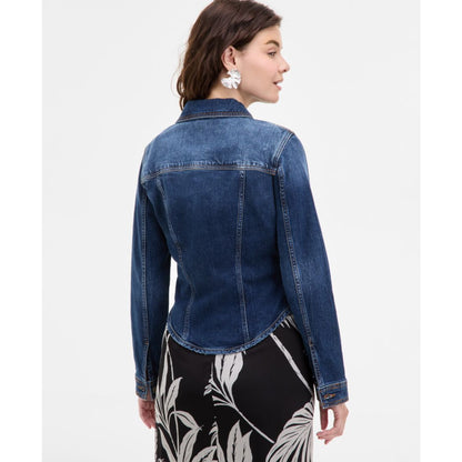 Guess Women's Annalise Denim Button-Front Shacket