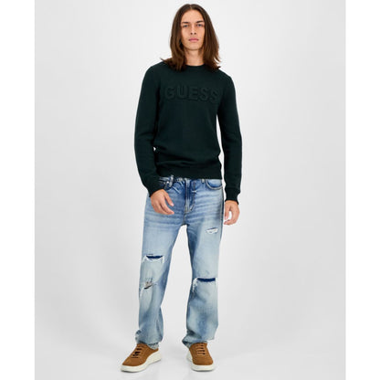 Guess Men's 3D Logo Crewneck Sweater