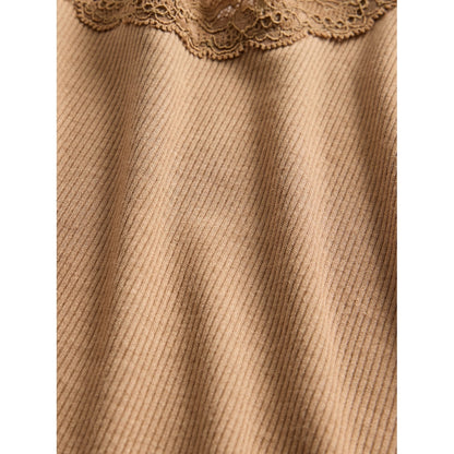 Women's Mini Rib Lace Pj Tank Top