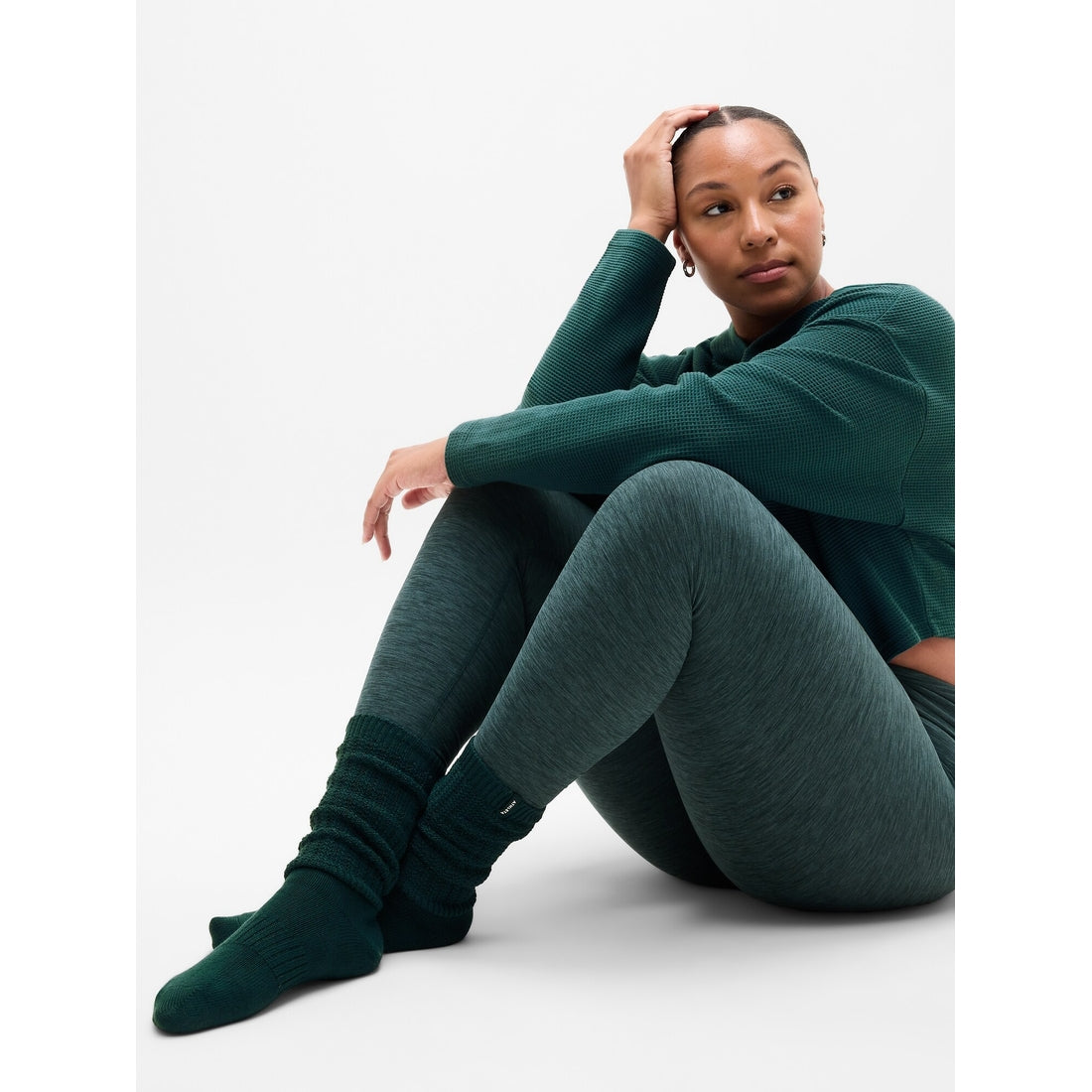 Women's Cloud Cable Knit Scrunch Sock