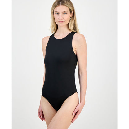 And Now This Women's Sleeveless Front-Lined High Neck Bodysuit