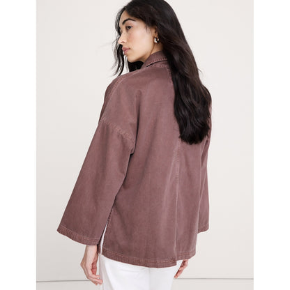 Women's Washed Cotton Chore Jacket