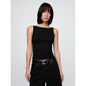 Women's Closeknit Jersey Boatneck Crop Tank Top