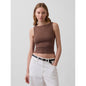 Women's Closeknit Jersey Boatneck Crop Tank Top