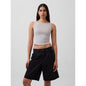 Women's Closeknit Jersey Boatneck Crop Tank Top