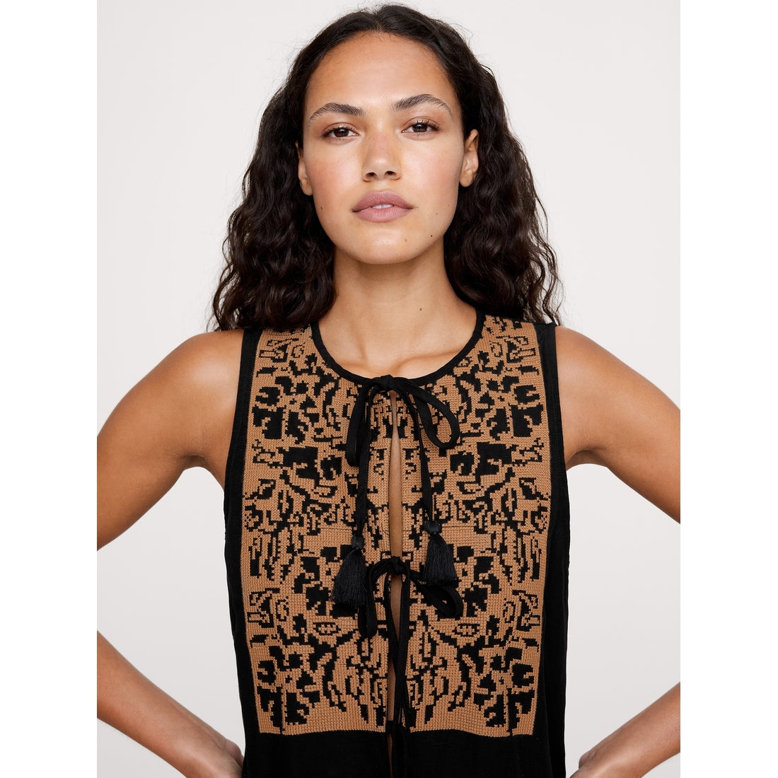 Women's Embroidered Tencel™-Linen Mini Dress