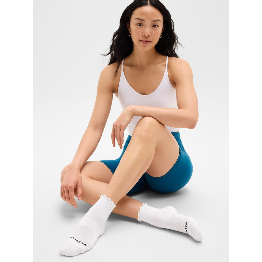 Women's Ruffle Everyday Quarter Crew Sock 2-Pack