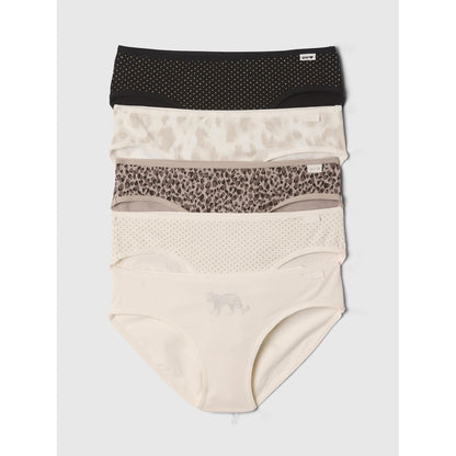 Girls' Organic Stretch Cotton Bikini Briefs (5-Pack)