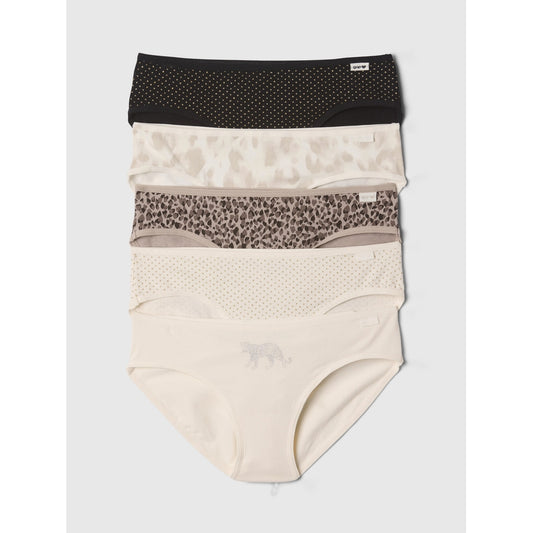 Girls' Organic Stretch Cotton Bikini Briefs (5-Pack)