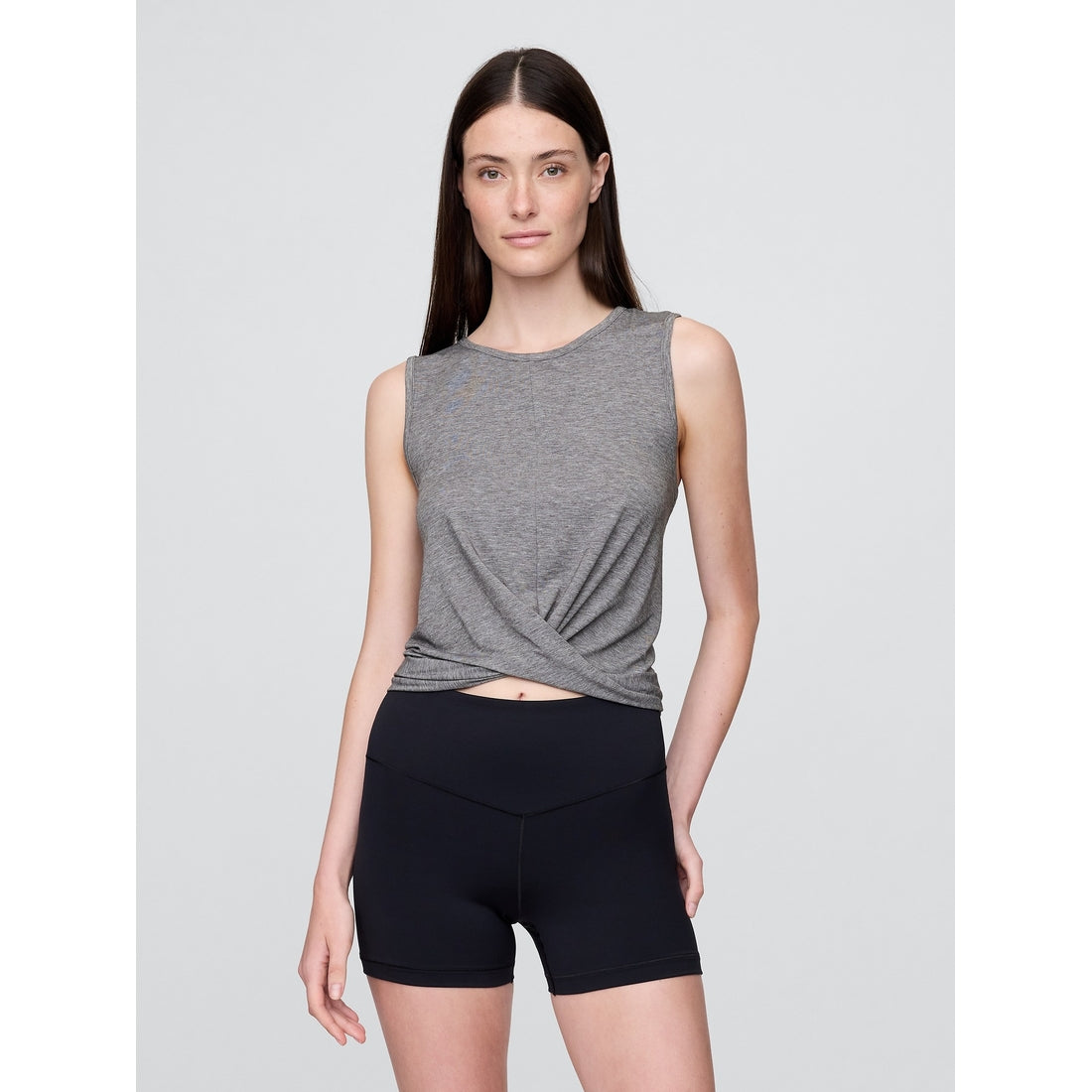 GapFit Breathe Twist-Front Tank Top