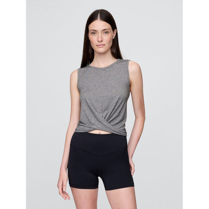 GapFit Breathe Twist-Front Tank Top