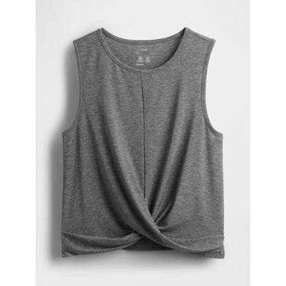 GapFit Breathe Twist-Front Tank Top