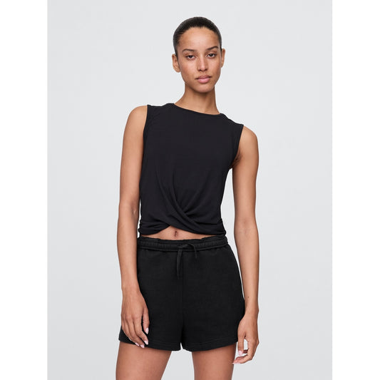 GapFit Breathe Twist-Front Tank Top