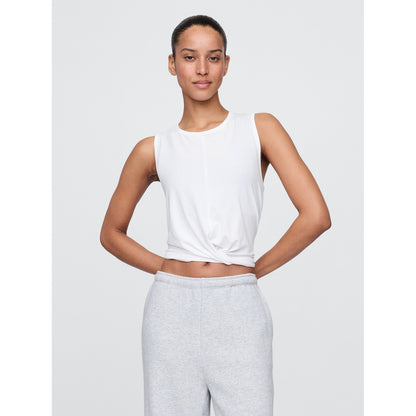 GapFit Breathe Twist-Front Tank Top