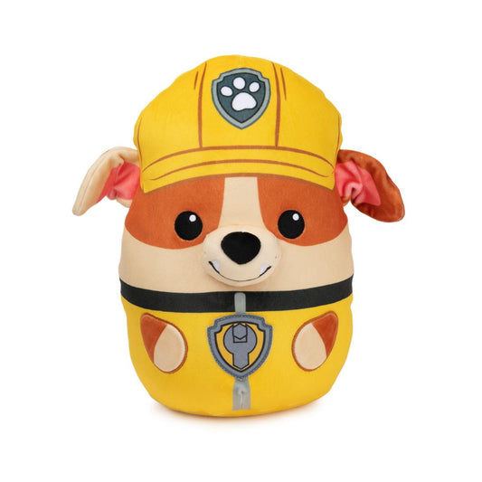 Paw Patrol Rubble Squish Plush, Official Toy from The Hit Cartoon, Squishy Stuffed Animal