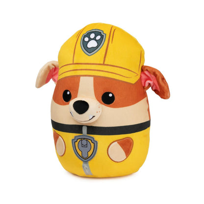 Paw Patrol Rubble Squish Plush, Official Toy from The Hit Cartoon, Squishy Stuffed Animal