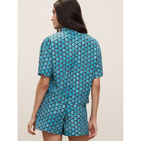 The White Lotus Poplin Tie-Front Shirt