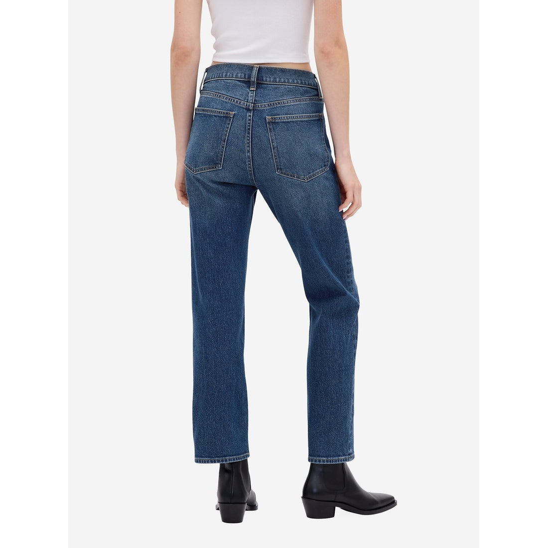 Women's High Rise '90S Slim Straight Crop Jeans
